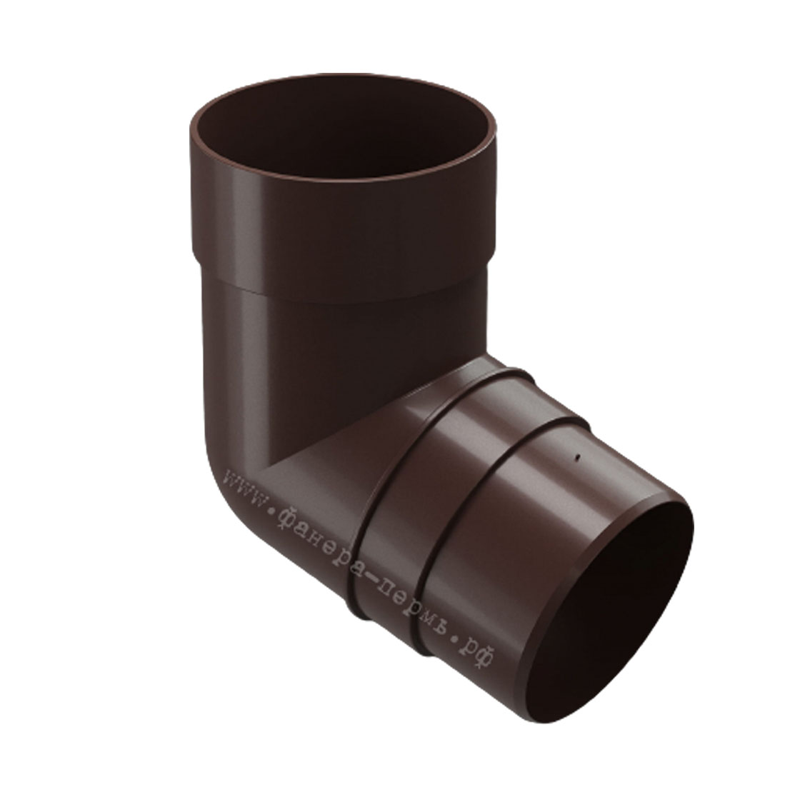 Колено 72° Döcke PREMIUM (Ral 8019 Коричневый)