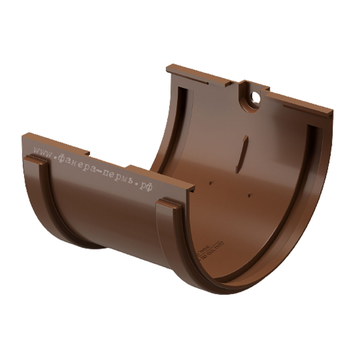 Соединитель желобов Döcke PREMIUM (Ral 8017 Каштан)