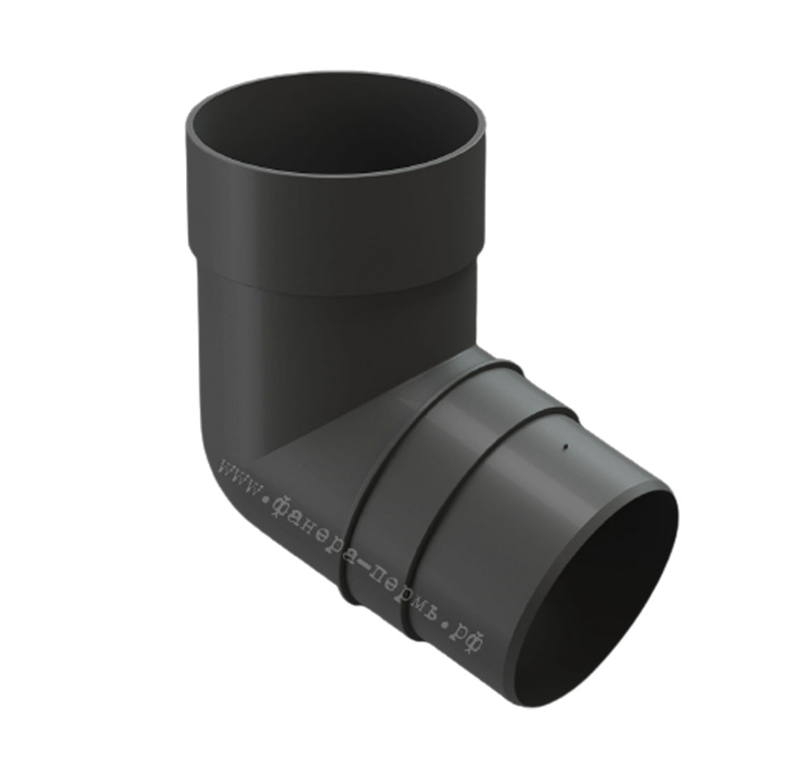 Колено 72° Döcke PREMIUM (Ral 7024 Графит)